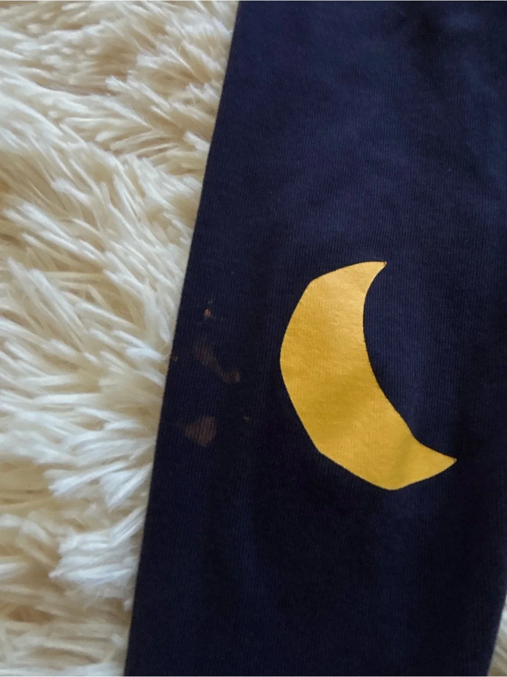 GAP Navy Blue Mickey Mouse Galaxy Pajama Set with Yellow Moon & White Star